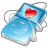 iPod Video Blue Favorite Icon 48x48 png